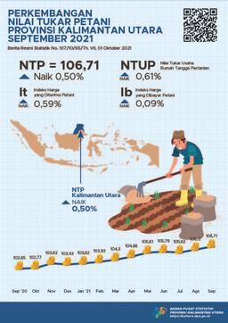 Farmers Terms Of Trade (FTT) October 2021 Was 107.06 Or Up 0.33 Percent In Kalimantan Utara Province