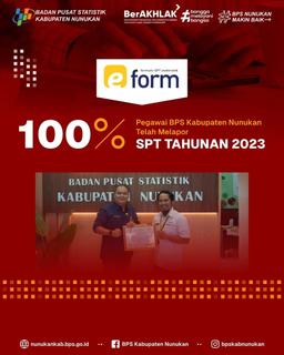 Pegawai BPS Nunukan 100% Sudah Melapor SPT Tahunan 2023