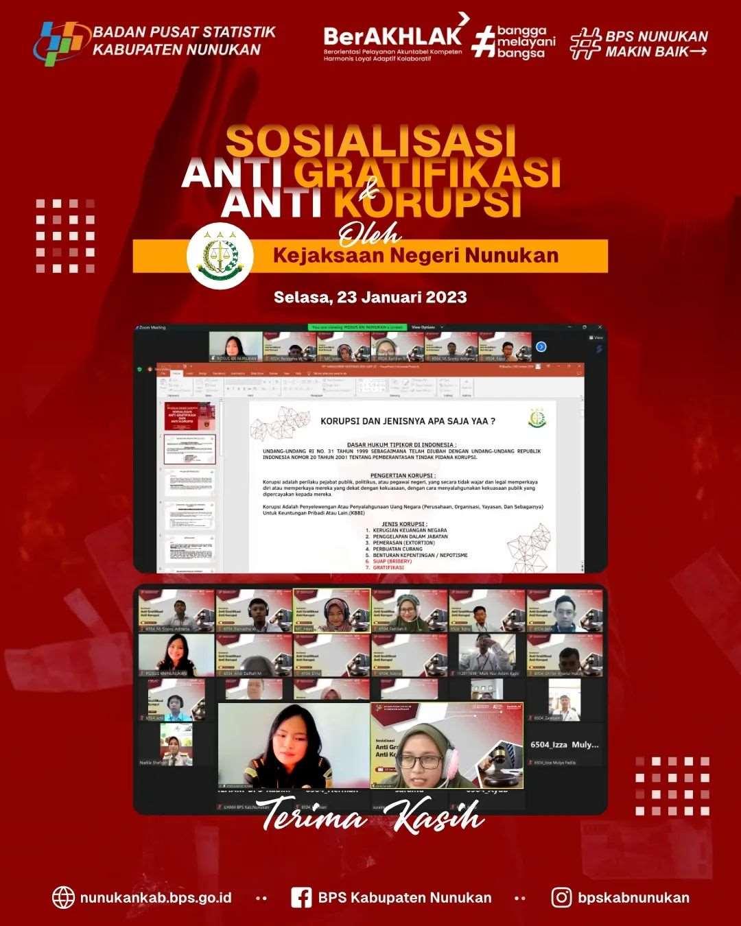 Sosialisasi Anti Gratifikasi dan Anti Korupsi dengan Kejaksaan Negeri Nunukan