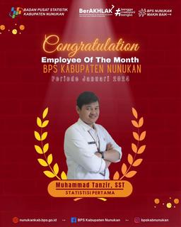 Congratulation Employee Of The Month BPS KABUPATEN NUNUKAN 